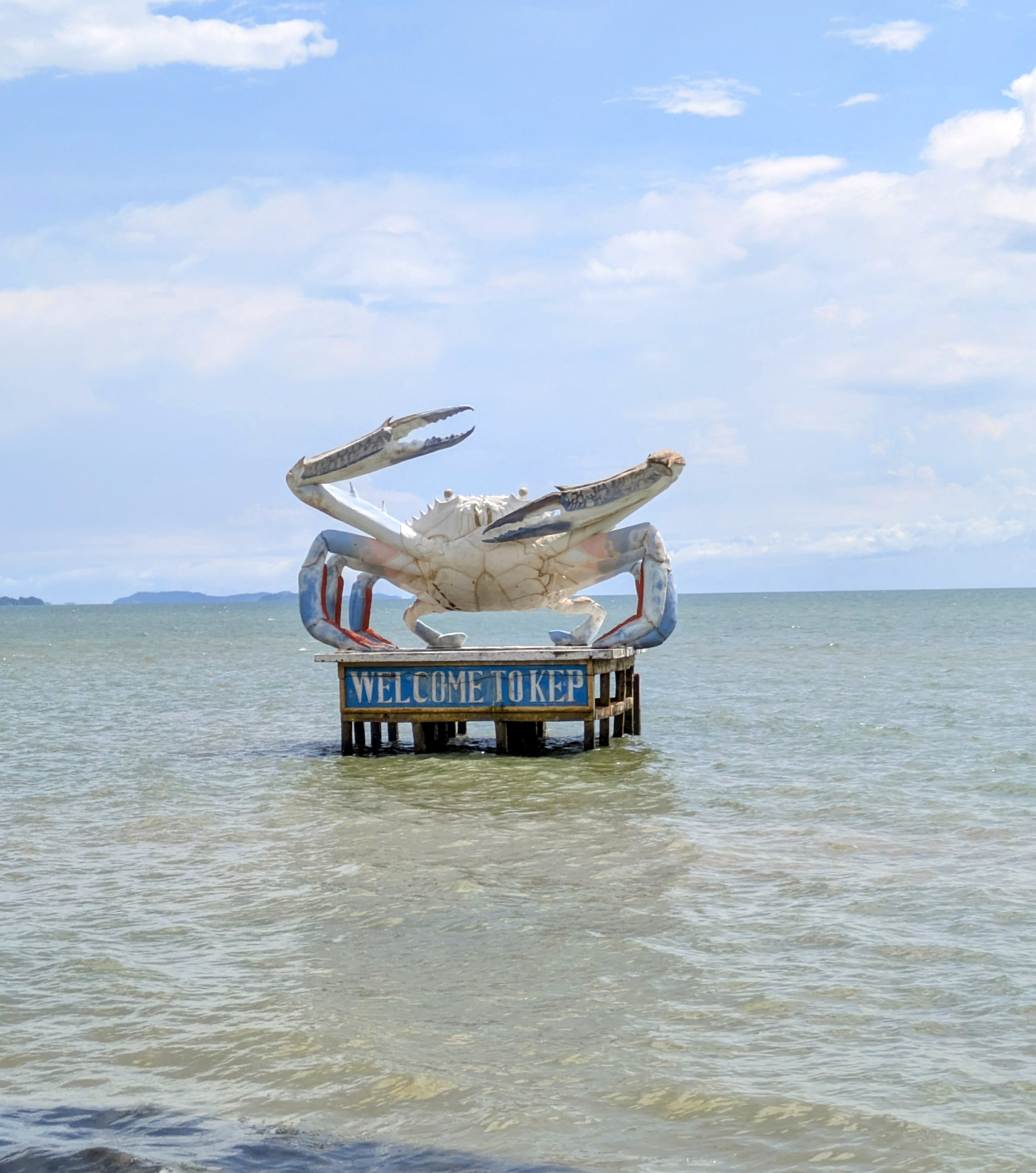 The Crab Monument at Kep
